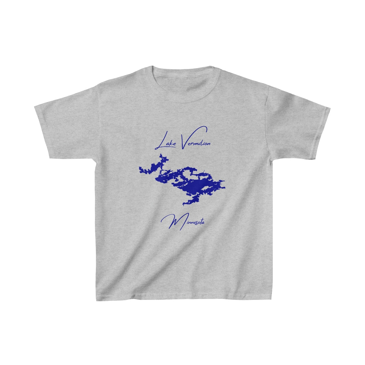 Minnesota  Lake  Vermilion  Youth  T-shirt  front  position  view  from  front  sport  grey.webp