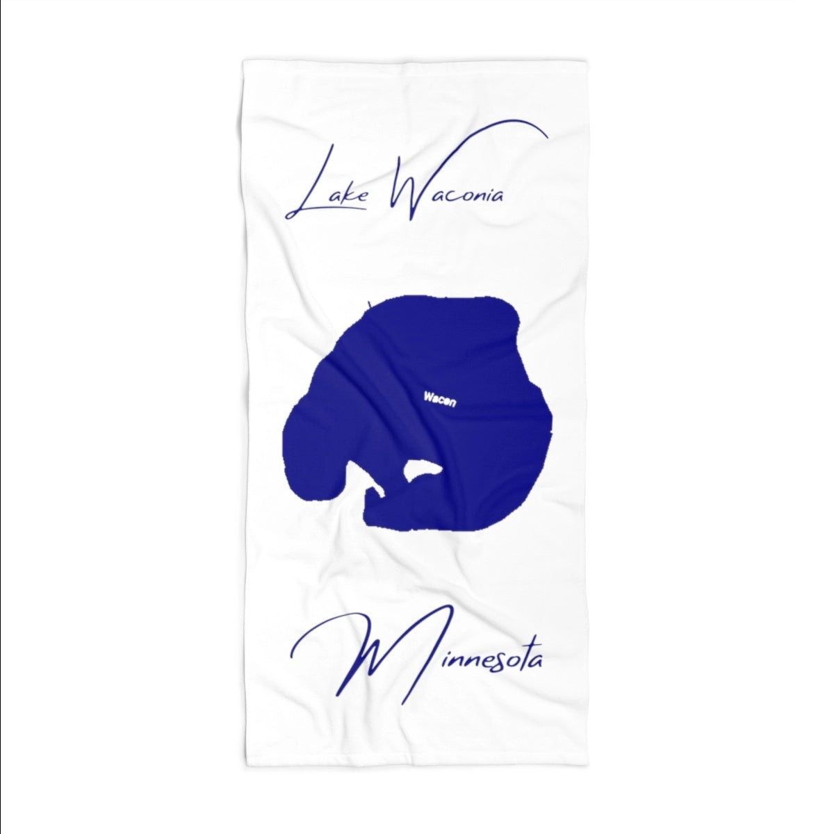 Minnesota  Lake  Waconia  Beach  Towel  front  position  view  from  front  36  x  72.webp
