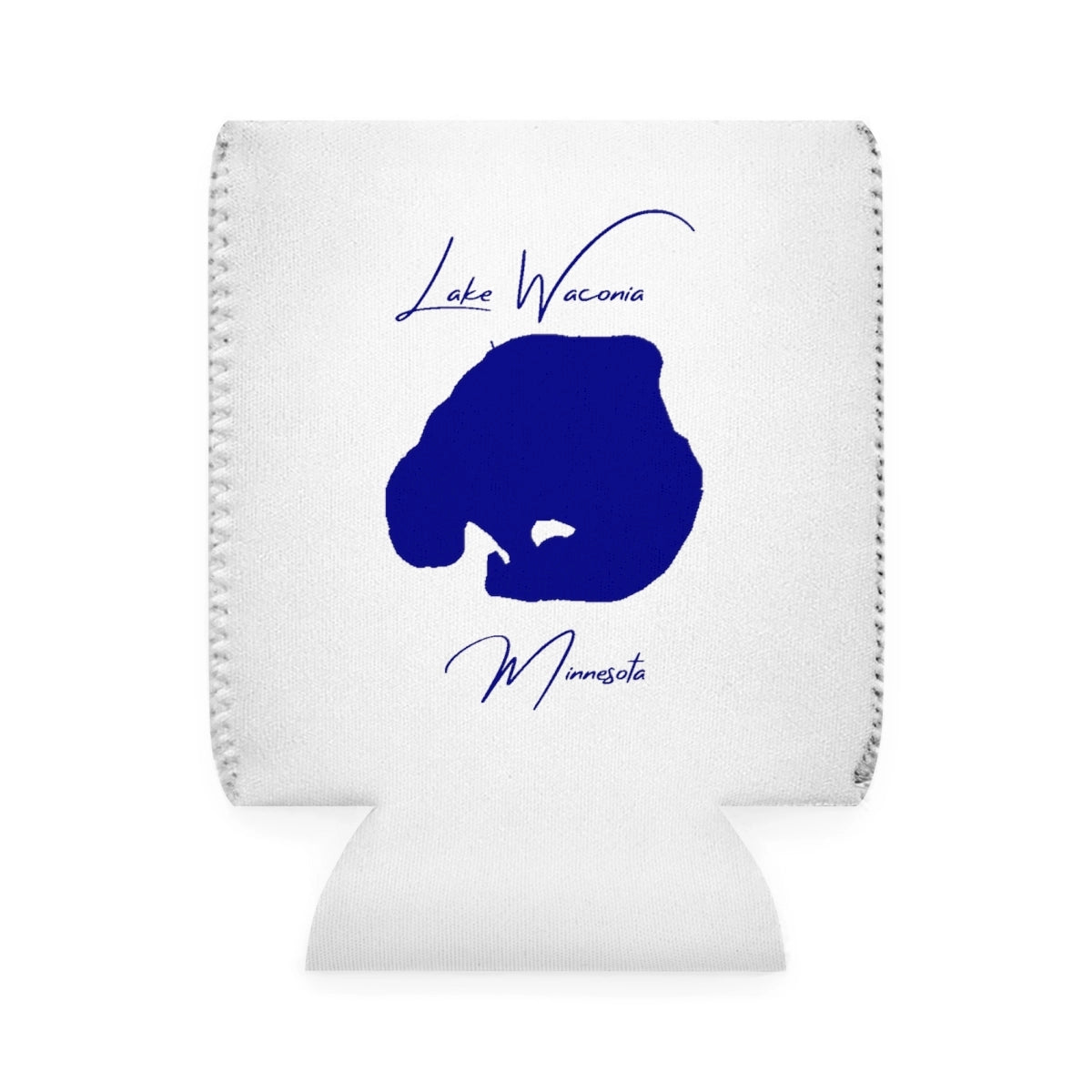 Minnesota  Lake  Waconia  Can  Koozie  front  position  view  from  front-1  white.webp
