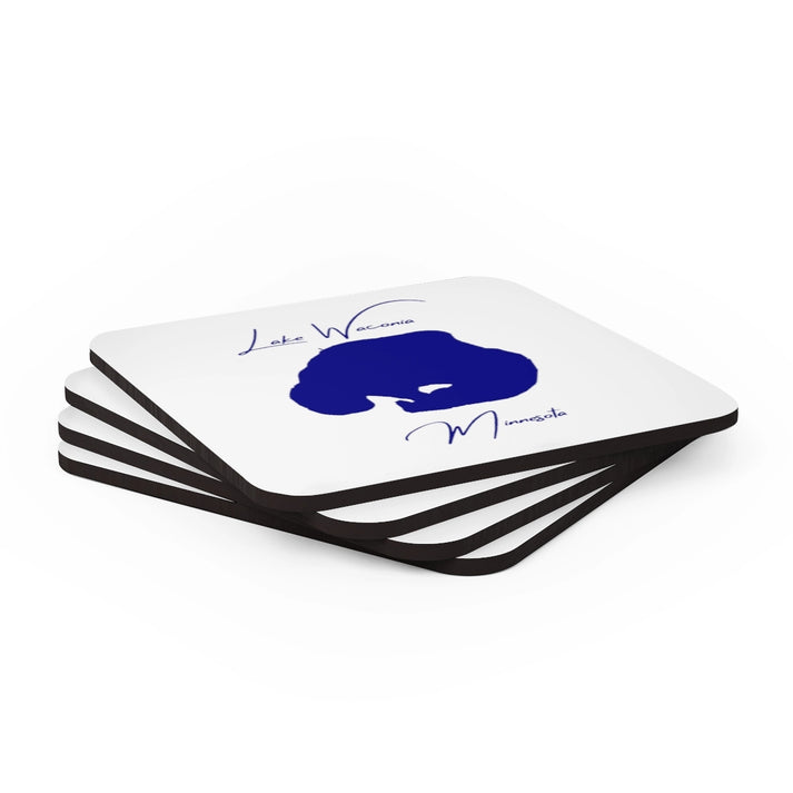 Minnesota  Lake  Waconia  Coaster  Set  front  position  view  from  stacked  3.75  x  3.75.webp
