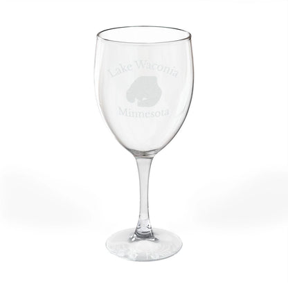 Minnesota  Lake  Waconia  Engraved  Wine  Glass  other  position  view  from  front  10.5oz.webp