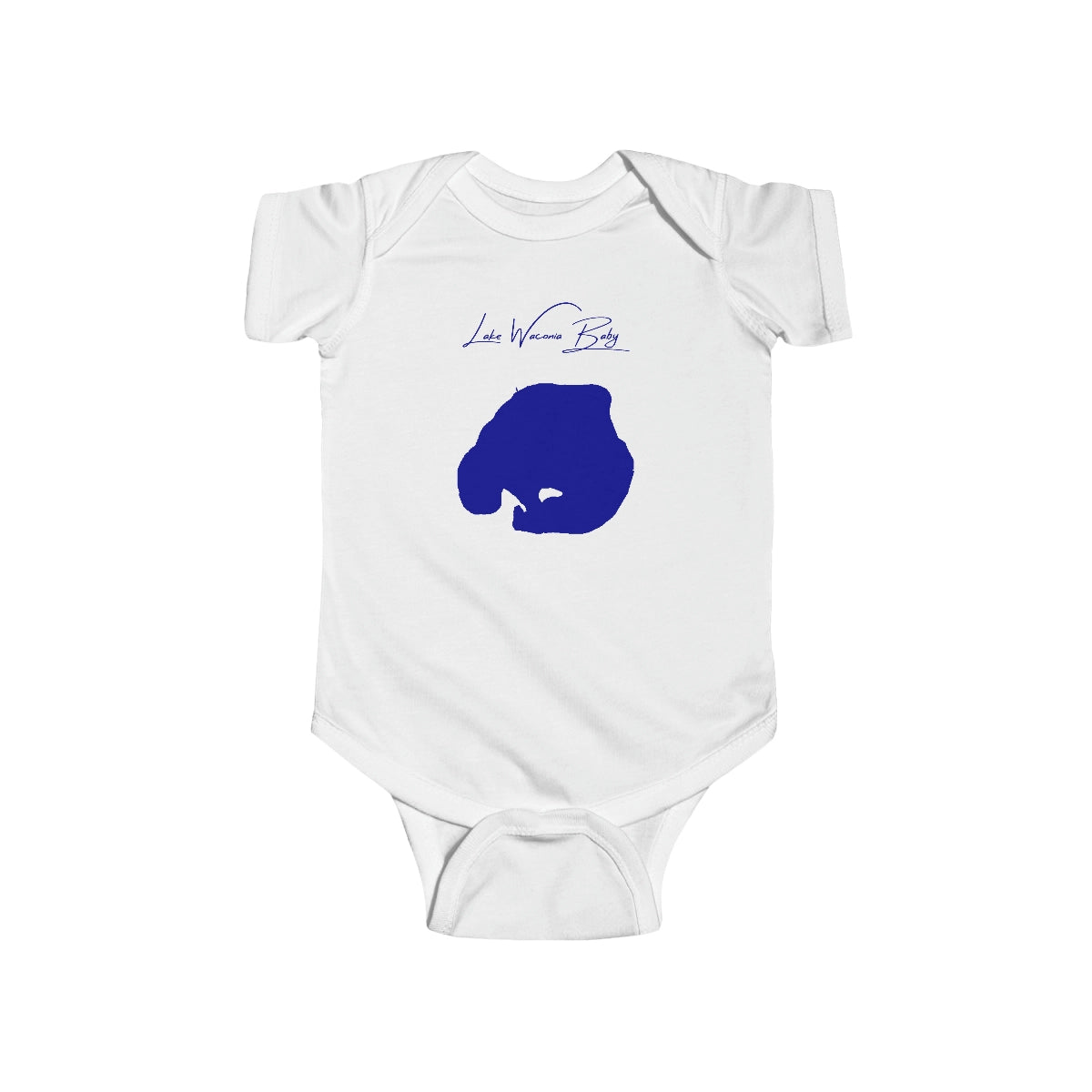 Minnesota  Lake  Waconia  Onesie  front  position  view  from  front  white.webp