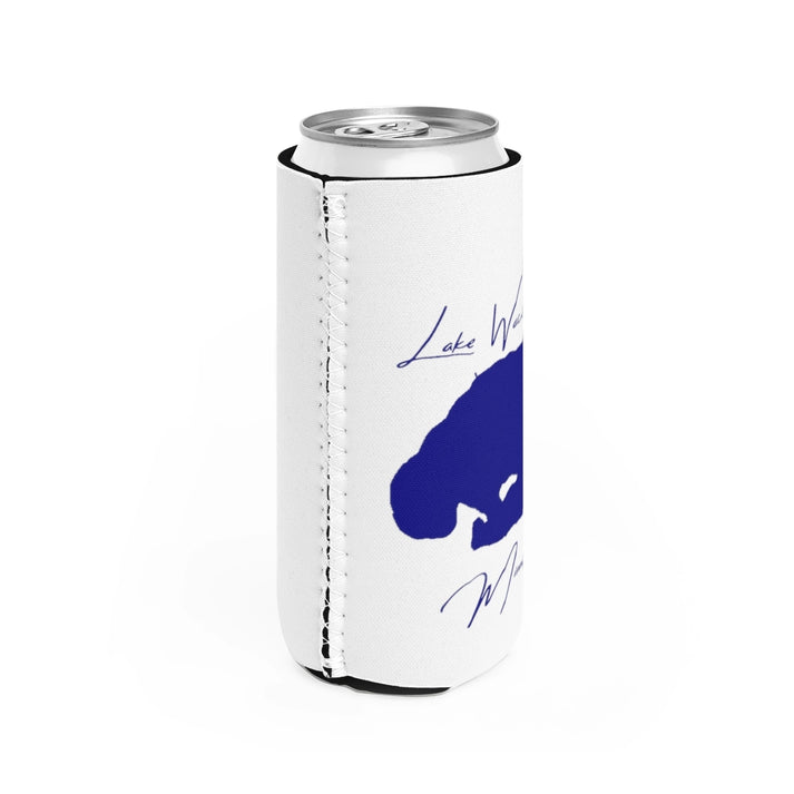 Minnesota  Lake  Waconia  Slim  Can  Koozie  all  position  view  from  right  white.webp