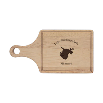 Minnesota  Lake  Winnibigoshish  Engraved  Cutting  Board  front  position  view  from  front  maple.webp