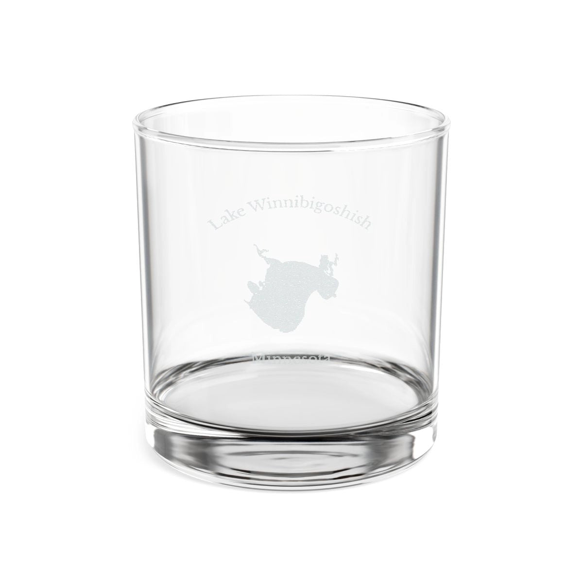 Minnesota  Lake  Winnibigoshish  Engraved  Whiskey  Glass  other  position  view  from  front  10.5oz.webp
