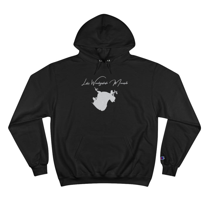 Minnesota  Lake  Winnibigoshish  Hoodie  front  position  view  from  front  black.webp