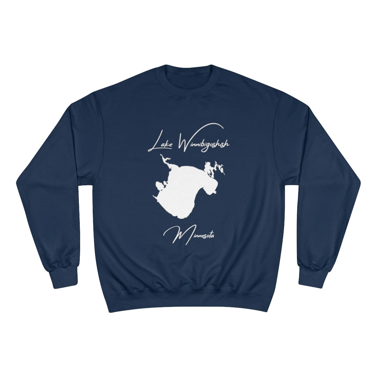 Minnesota  Lake  Winnibigoshish  Sweatshirt  front  position  view  from  front  navy.webp