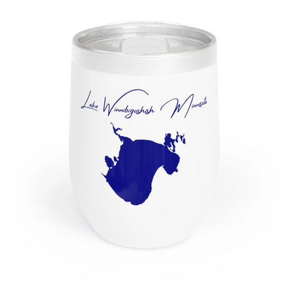 Minnesota  Lake  Winnibigoshish  Wine  Tumbler  front  position  view  from  front  white.webp