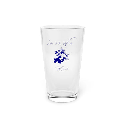 Minnesota  Lake  of  the  Woods  16oz  Pint  Glass  front  position  view  from  front  16oz.webp