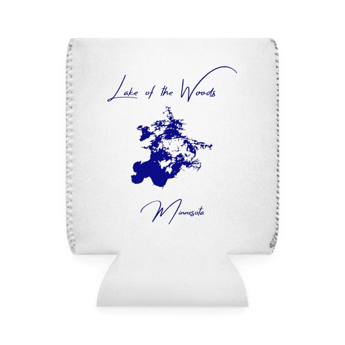 Minnesota  Lake  of  the  Woods  Can  Koozie  front  position  view  from  front-1  white.webp