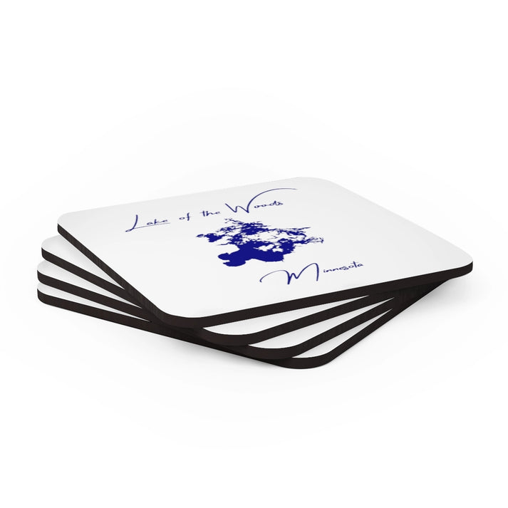 Minnesota  Lake  of  the  Woods  Coaster  Set  front  position  view  from  stacked  3.75  x  3.75.webp