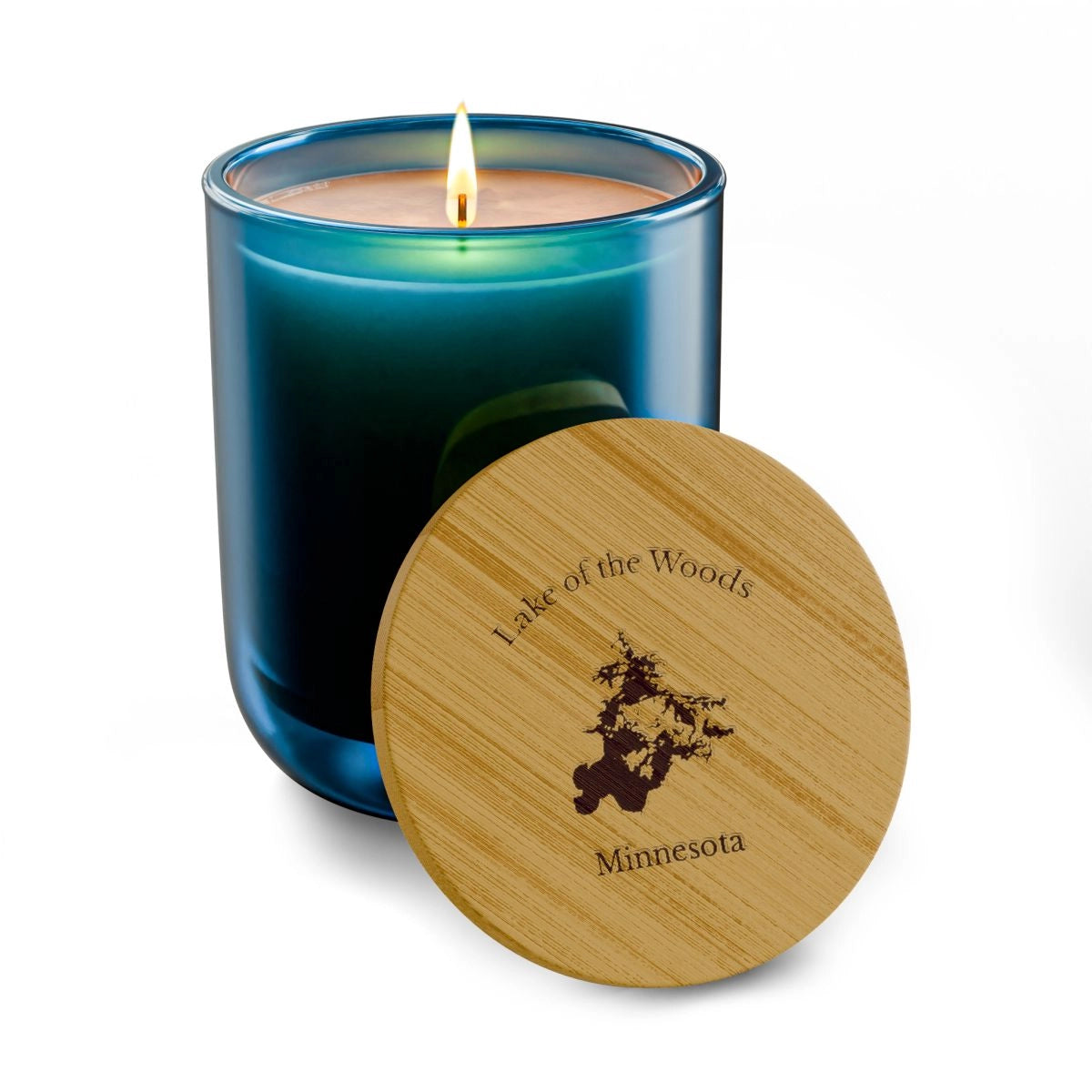 Minnesota  Lake  of  the  Woods  Engraved  Candle  other  position  view  from  front  deep  pacific.webp