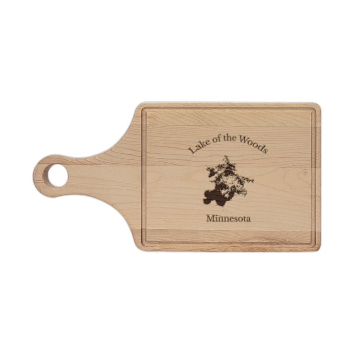 Minnesota  Lake  of  the  Woods  Engraved  Cutting  Board  front  position  view  from  front  maple.webp