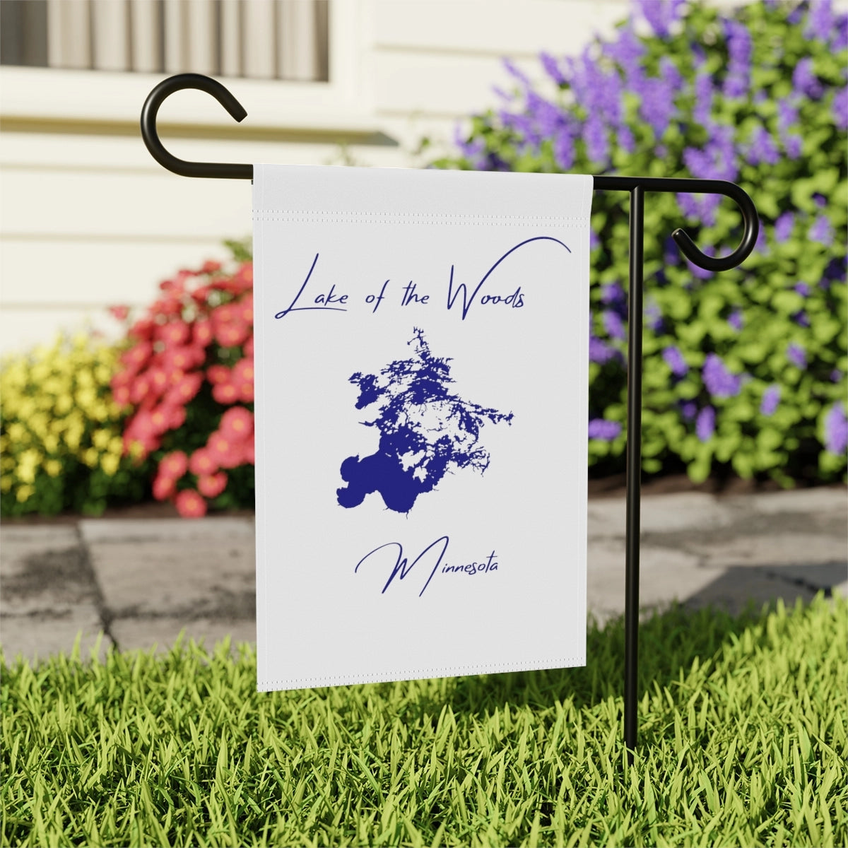 Minnesota  Lake  of  the  Woods  Garden  Banner  other  position  view  from  context-2  12''  x  18''.webp