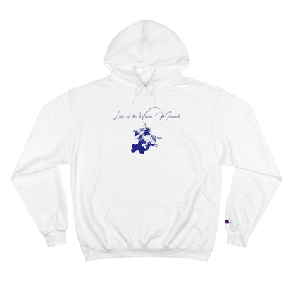 Minnesota  Lake  of  the  Woods  Hoodie  front  position  view  from  front  white.webp