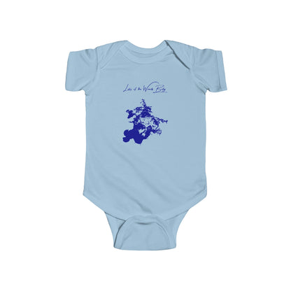 Minnesota  Lake  of  the  Woods  Onesie  front  position  view  from  front  light  blue.webp