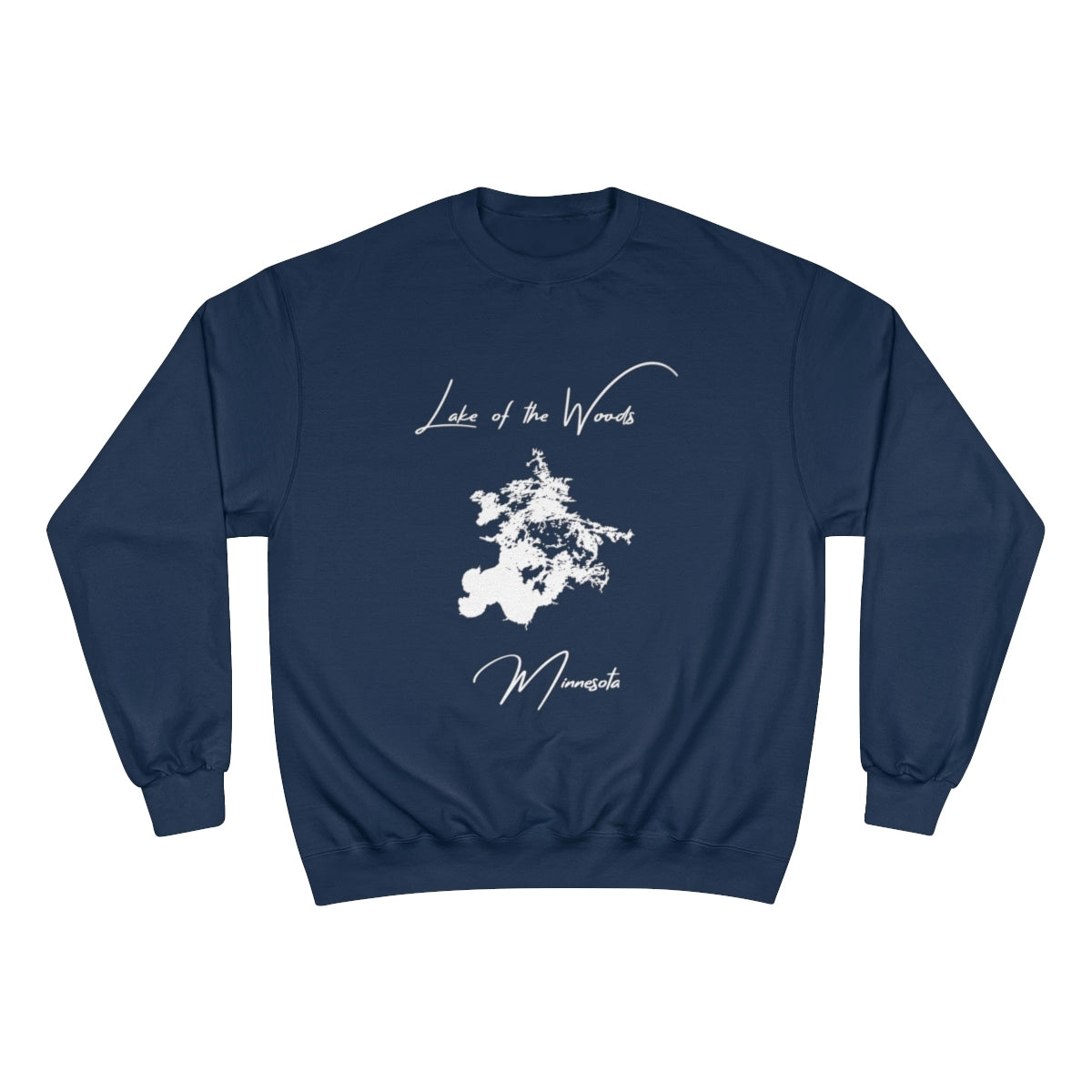 Minnesota  Lake  of  the  Woods  Sweatshirt  front  position  view  from  front  navy.webp