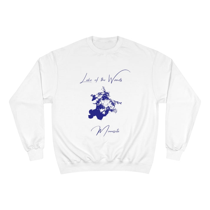 Minnesota  Lake  of  the  Woods  Sweatshirt  front  position  view  from  front  white.webp