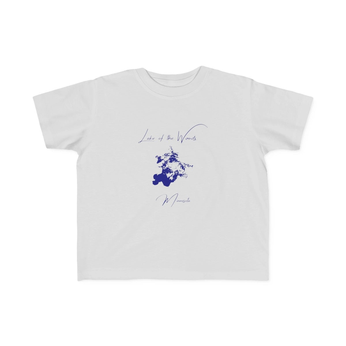 Minnesota  Lake  of  the  Woods  Toddler  T-shirt  front  position  view  from  front  silver.webp