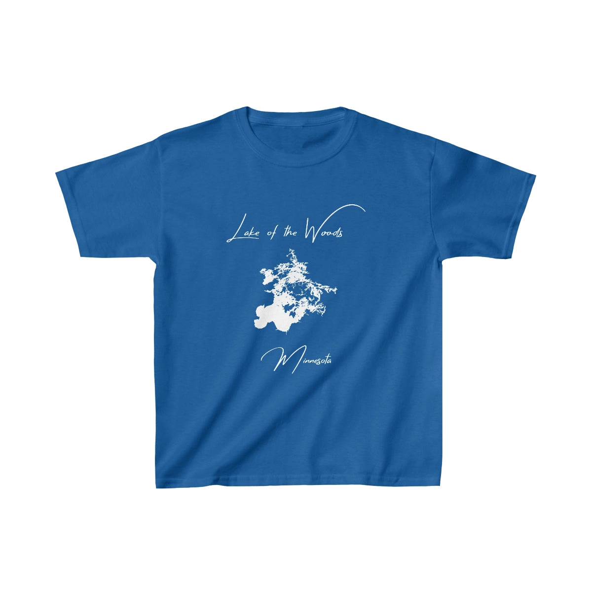 Minnesota  Lake  of  the  Woods  Youth  T-shirt  front  position  view  from  front  royal.webp