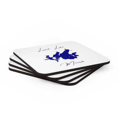 Minnesota  Leech  Lake  Coaster  Set  front  position  view  from  stacked  3.75  x  3.75.webp