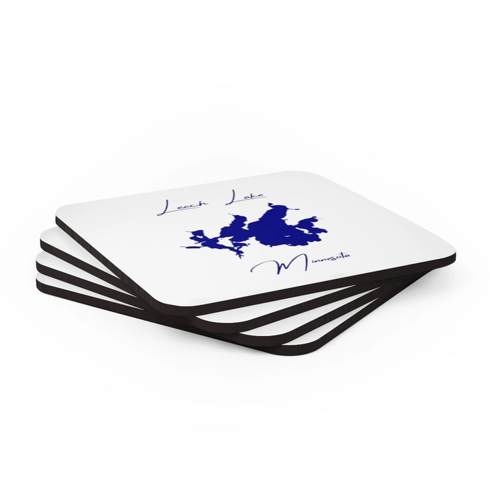 Minnesota  Leech  Lake  Coaster  Set  front  position  view  from  stacked  3.75  x  3.75.webp