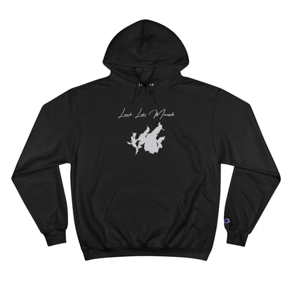 Minnesota  Leech  Lake  Hoodie  front  position  view  from  front  black.webp