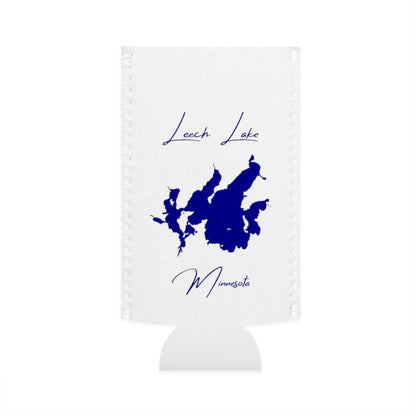 Minnesota  Leech  Lake  Slim  Can  Koozie  front  position  view  from  flat-front  white.webp