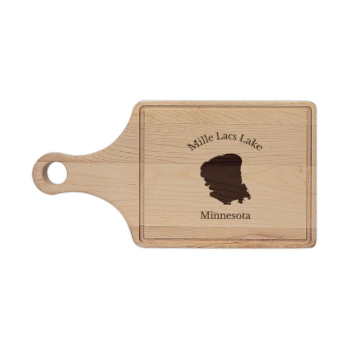 Minnesota  Mille  Lacs  Lake  Engraved  Cutting  Board  front  position  view  from  front  maple.webp