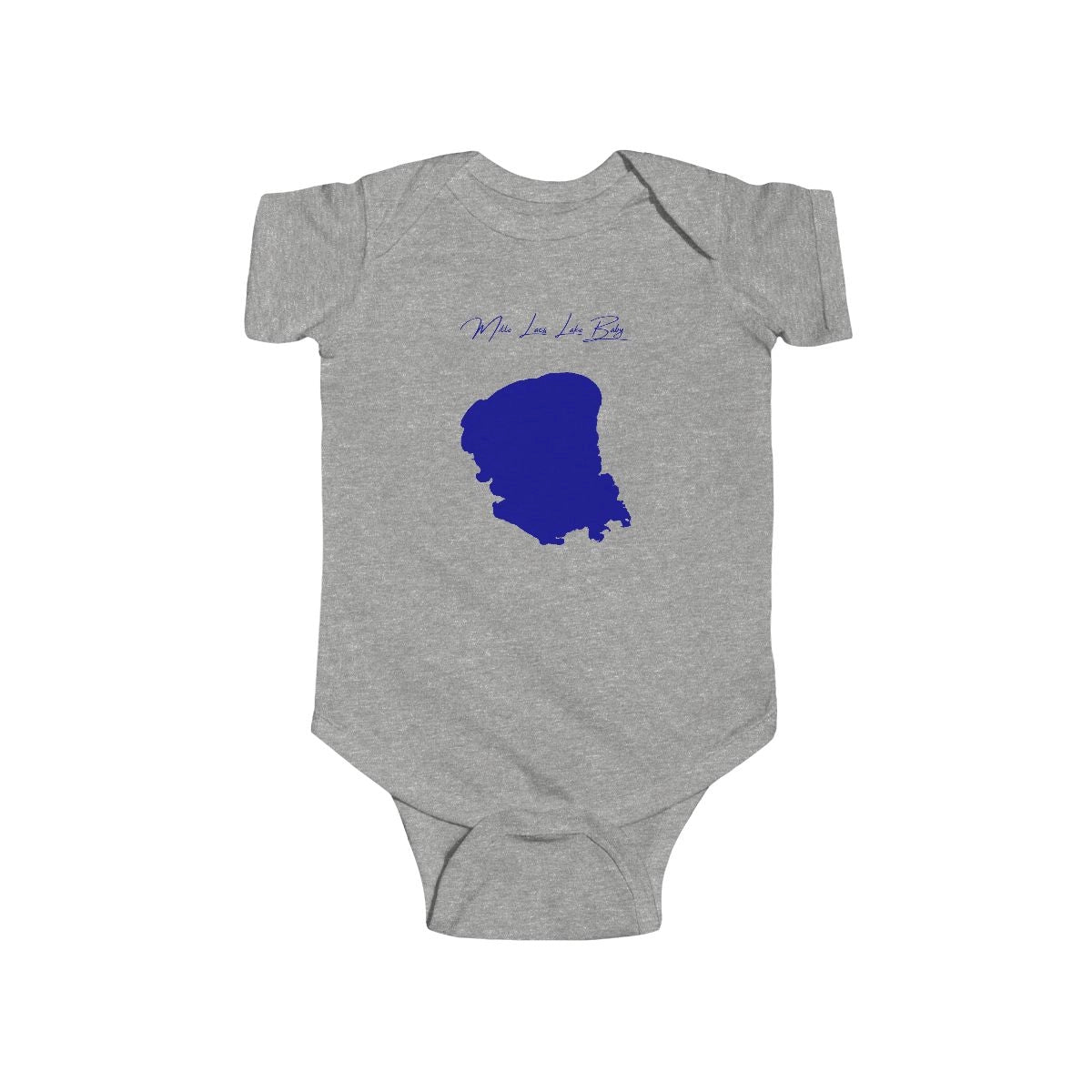 Minnesota  Mille  Lacs  Lake  Onesie  front  position  view  from  front  heather.webp