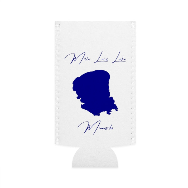 Minnesota  Mille  Lacs  Lake  Slim  Can  Koozie  front  position  view  from  flat-front  white.webp
