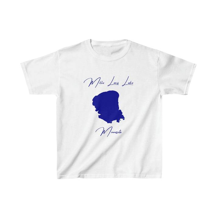 Minnesota  Mille  Lacs  Lake  Youth  T-shirt  front  position  view  from  front  white.webp