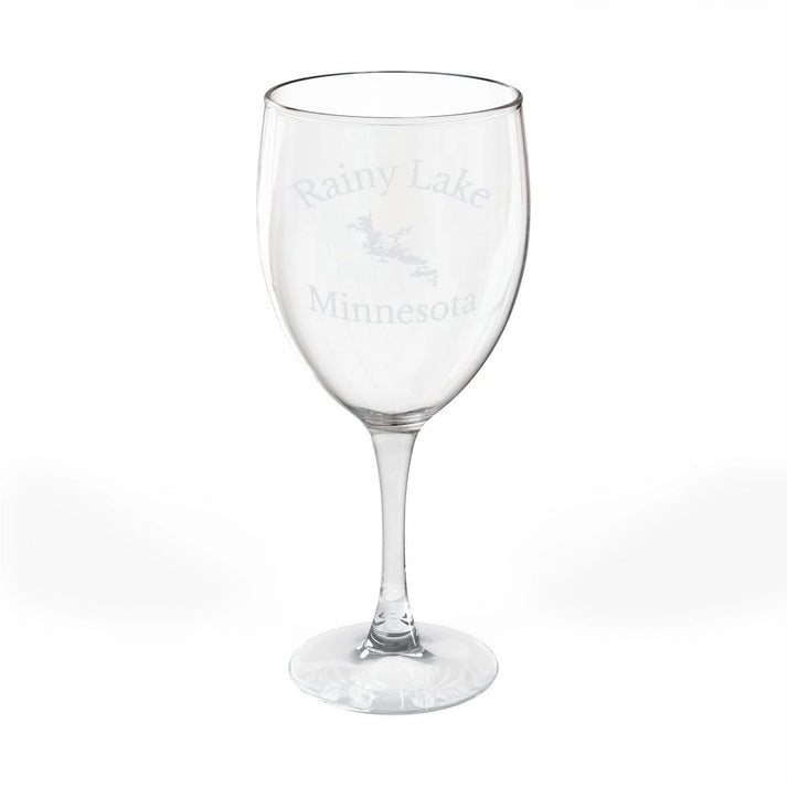 Minnesota  Rainy  Lake  Engraved  Wine  Glass  other  position  view  from  front  10.5oz.webp