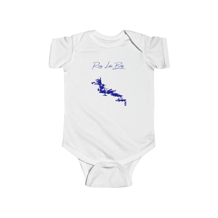 Minnesota  Rainy  Lake  Onesie  front  position  view  from  front  white.webp