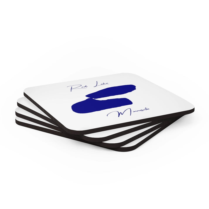 Minnesota  Red  Lake  Coaster  Set  front  position  view  from  stacked  3.75  x  3.75.webp