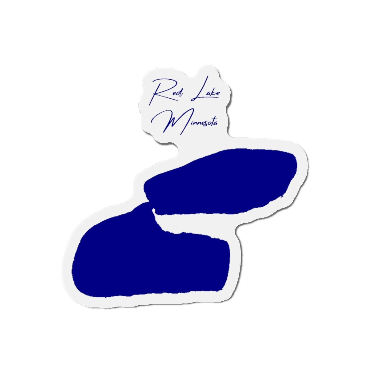 Minnesota  Red  Lake  Die  Cut  Magnet  front  position  view  from  front  4  x  4.webp