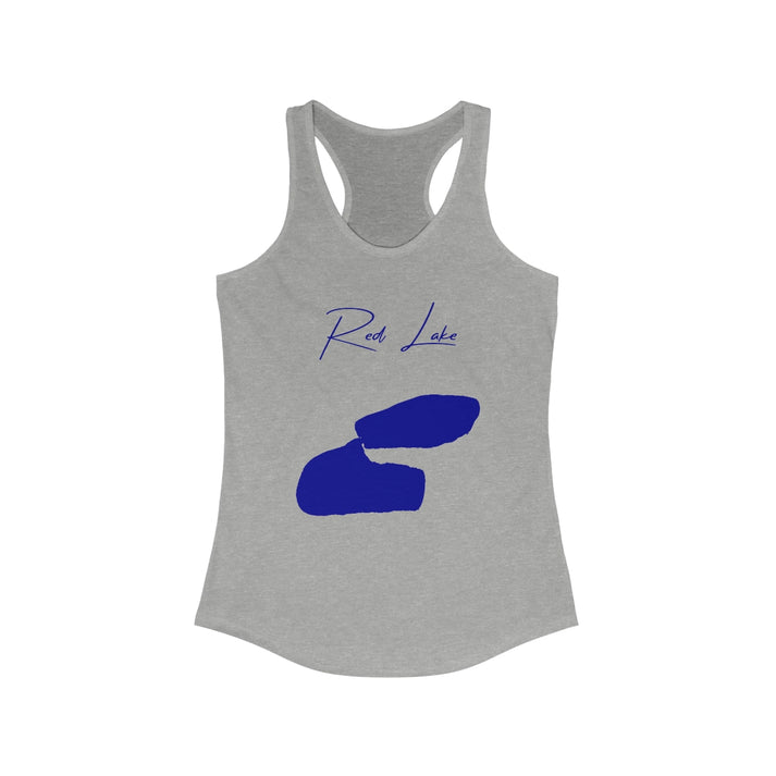 Minnesota  Red  Lake  Racerback-Tank  front  position  view  from  front  heather  grey.webp