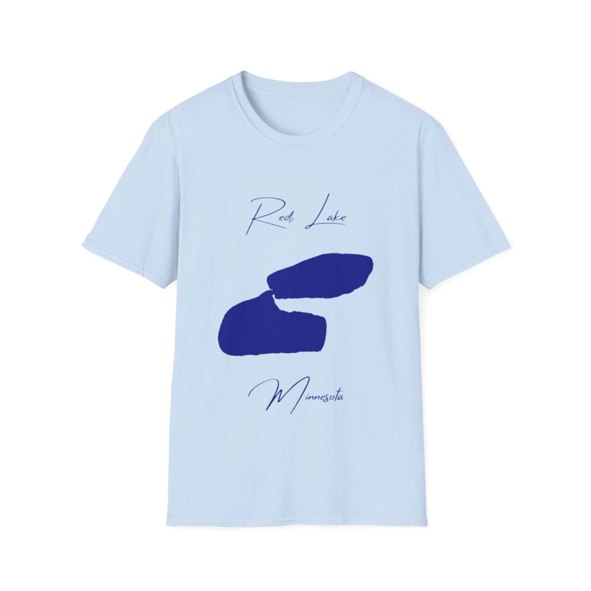 Minnesota  Red  Lake  T-shirt  front  position  view  from  front  light  blue.webp