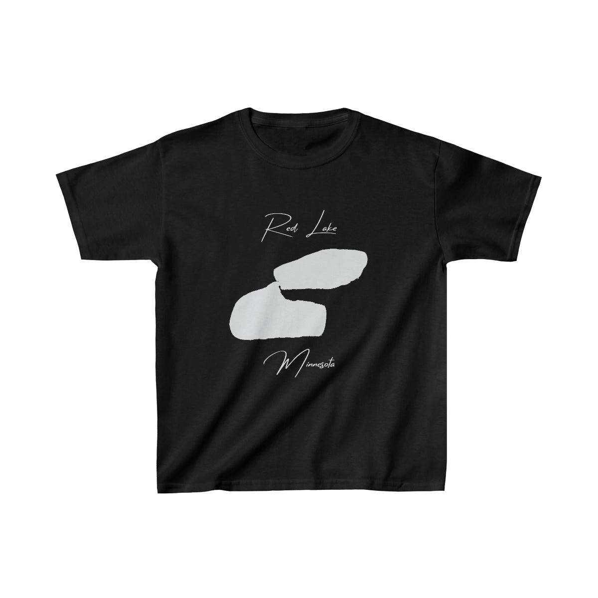 Minnesota  Red  Lake  Youth  T-shirt  front  position  view  from  front  black.webp