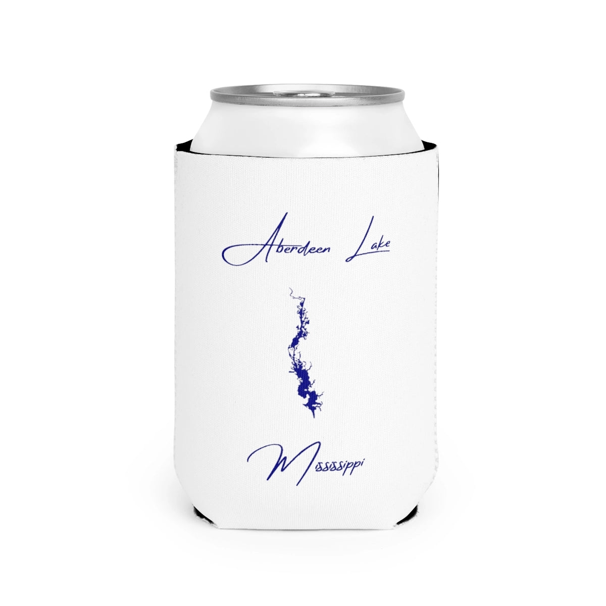 Mississippi  Aberdeen  Lake  Can  Koozie  front  position  view  from  front-2  white.webp