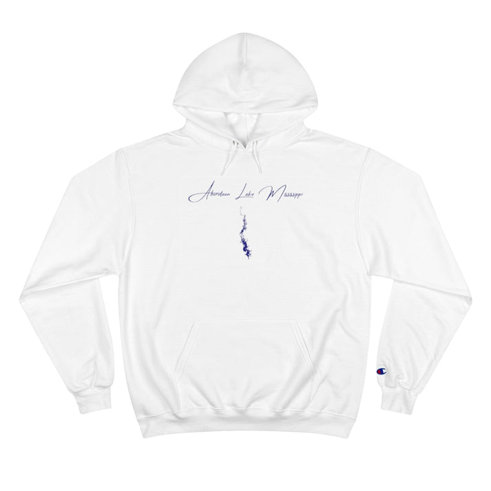 Mississippi  Aberdeen  Lake  Hoodie  front  position  view  from  front  white.webp
