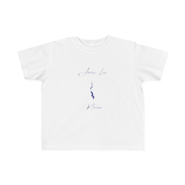 Mississippi  Aberdeen  Lake  Toddler  T-shirt  front  position  view  from  front  white.webp