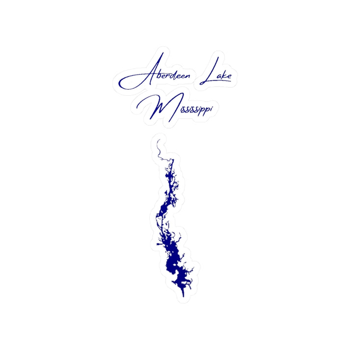 Mississippi  Aberdeen  Lake  Vinyl  Decal  other  position  view  from  front  4  x  6.webp