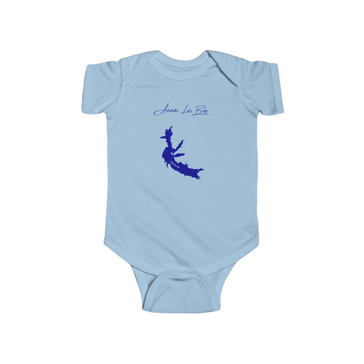 Mississippi  Arkabutla  Lake  Onesie  front  position  view  from  front  light  blue.webp
