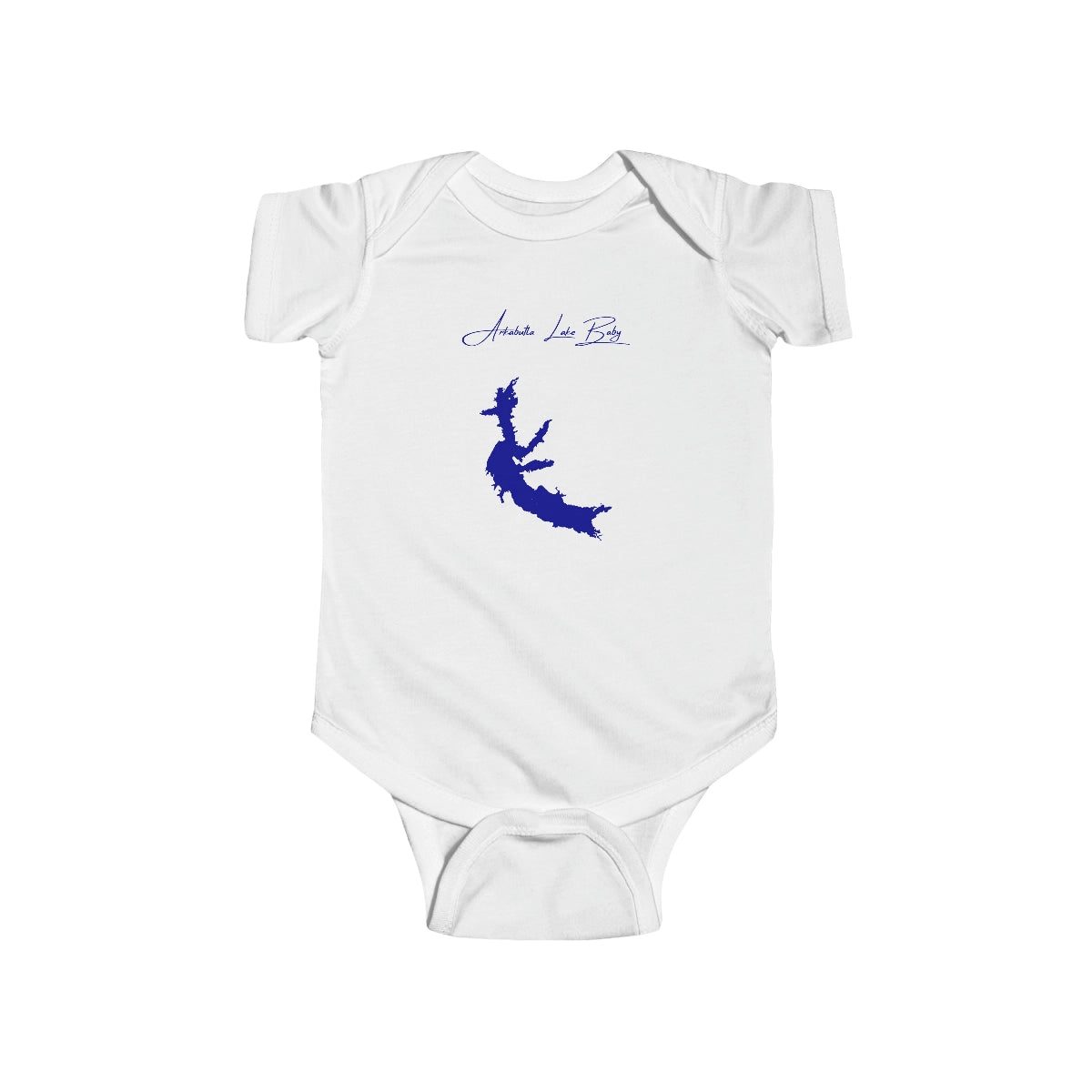 Mississippi  Arkabutla  Lake  Onesie  front  position  view  from  front  white.webp