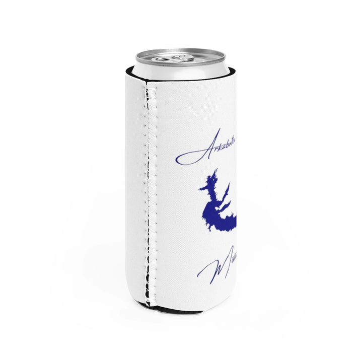 Mississippi  Arkabutla  Lake  Slim  Can  Koozie  all  position  view  from  right  white.webp