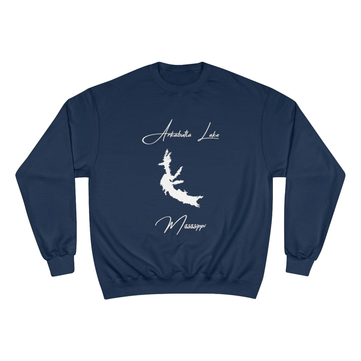 Mississippi  Arkabutla  Lake  Sweatshirt  front  position  view  from  front  navy.webp