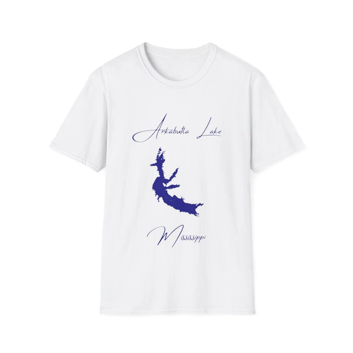 Mississippi  Arkabutla  Lake  T-shirt  front  position  view  from  front  white.webp