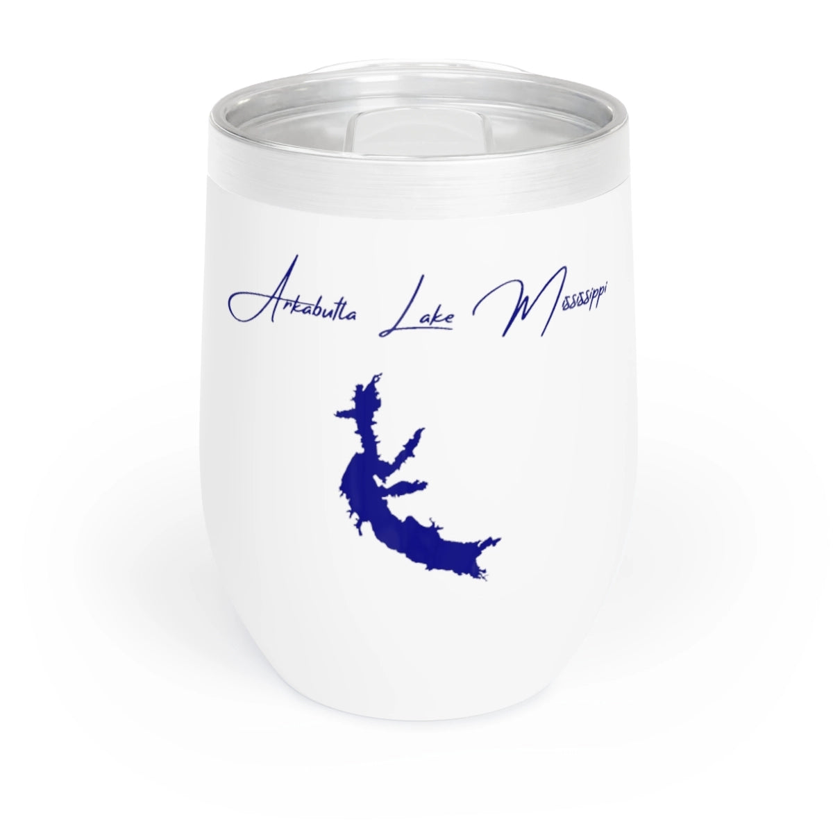 Mississippi  Arkabutla  Lake  Wine  Tumbler  front  position  view  from  front  white.webp