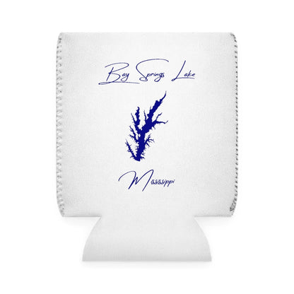 Mississippi  Bay  Springs  Lake  Can  Koozie  front  position  view  from  front-1  white.webp